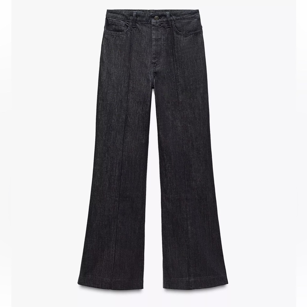 Zara Dark Blue Flare Jeans